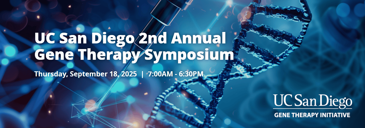 UC San Diego 2nd Annual Gene Therapy Symposium (NO CME) Banner